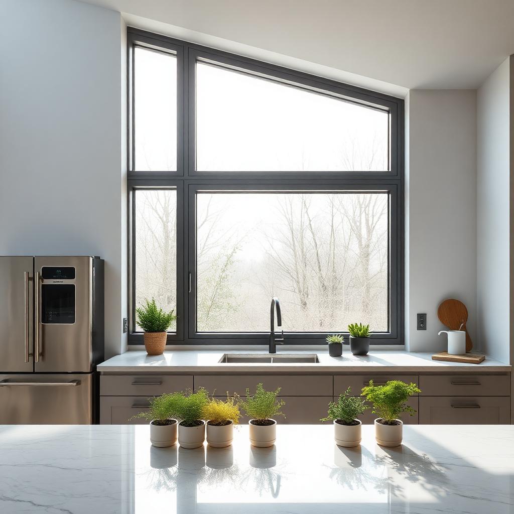 Premium aluminium kitchen window
